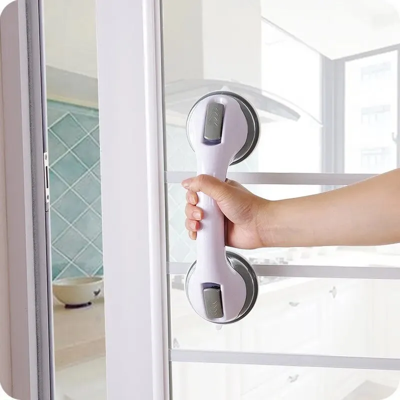 1pc Bathroom Safety Handle Anti Slip Suction Cup Grab Bar for Toilets and Baths