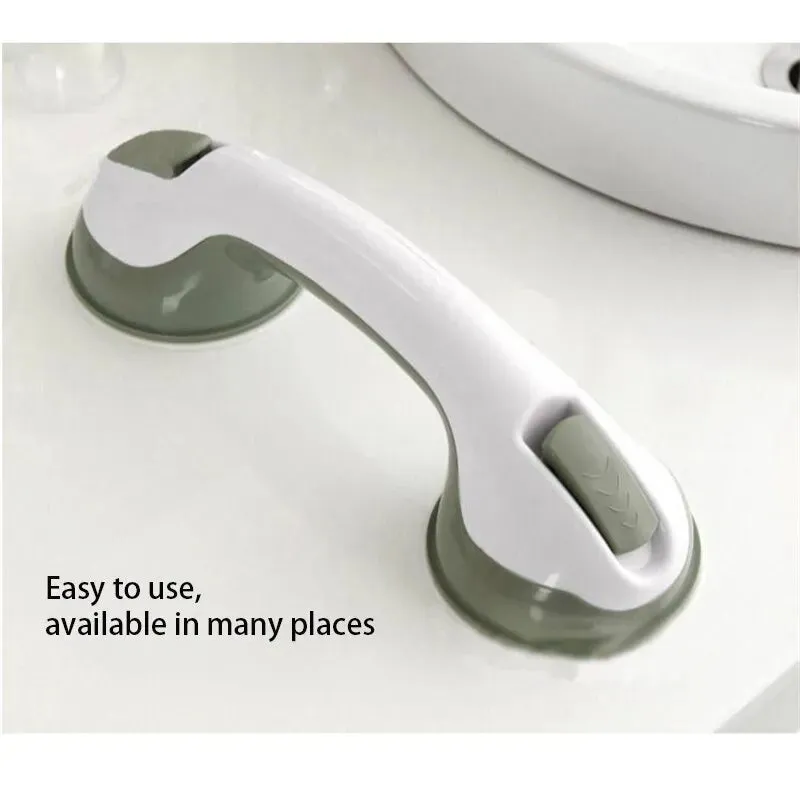 1pc Bathroom Safety Handle Anti Slip Suction Cup Grab Bar for Toilets and Baths