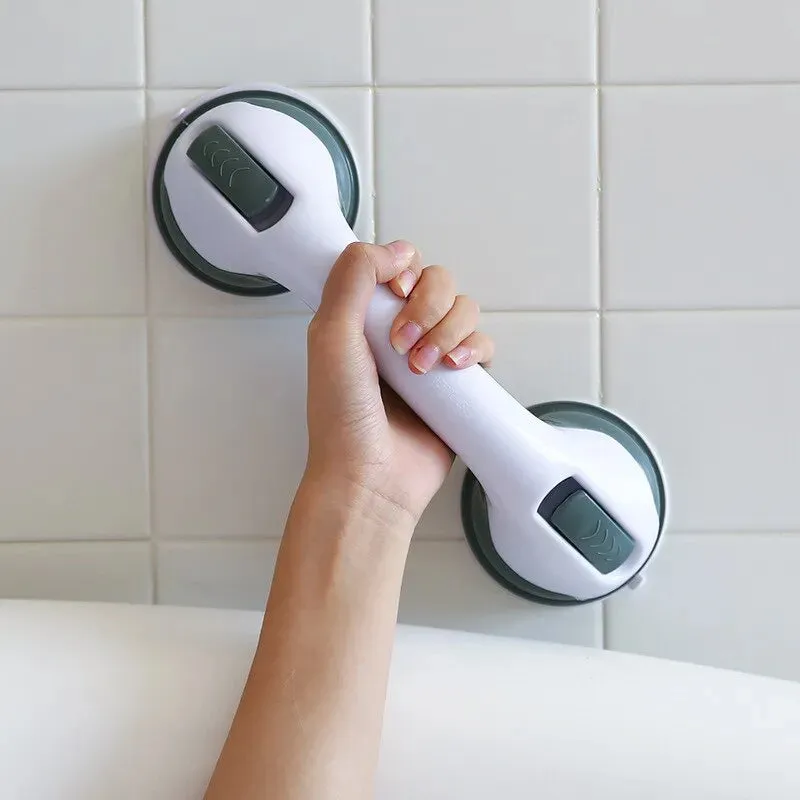 1pc Bathroom Safety Handle Anti Slip Suction Cup Grab Bar for Toilets and Baths