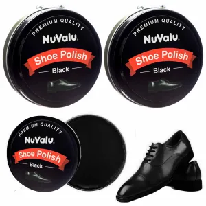 2 Pack Boot Shoe Polish Black Premium Wax Protects Shines Leather Boots 5.6 oz