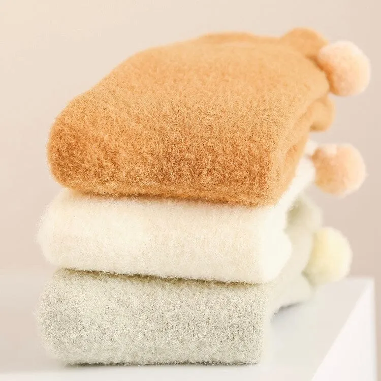 Ailsa Winter Plush Baby Anti-Slip Socks [Set of 4]