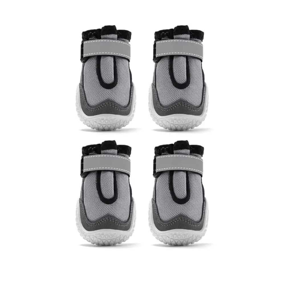 Breathable Reflective Rugged Skid-proof Rubber Soles Paw Protector Dog Shoes