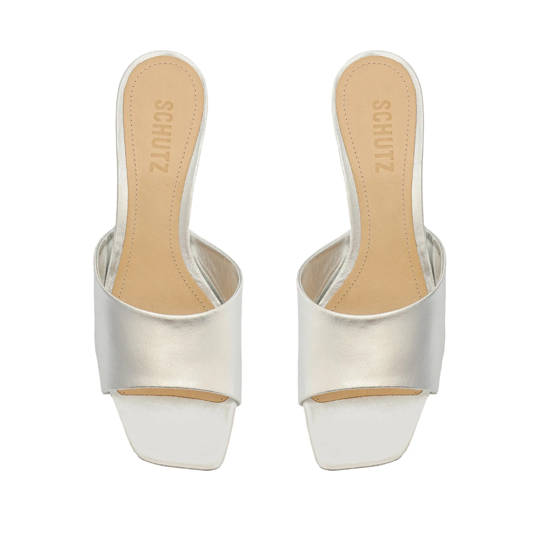 Dethalia Metallic Leather Sandal