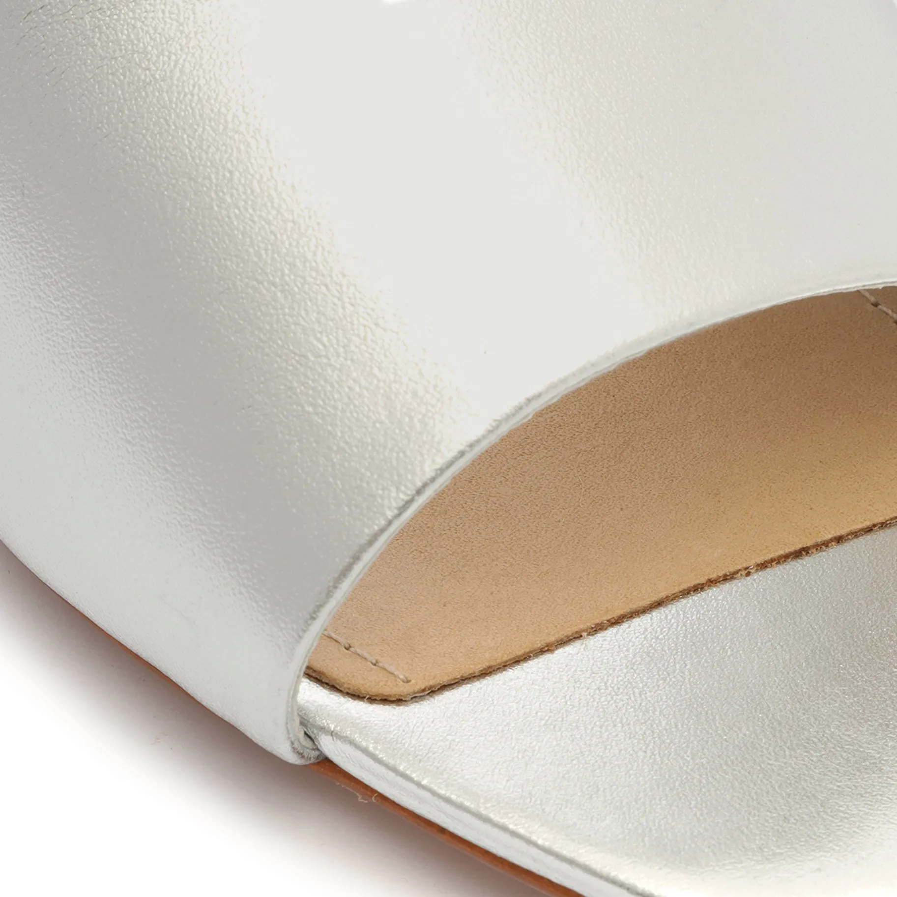 Dethalia Metallic Leather Sandal