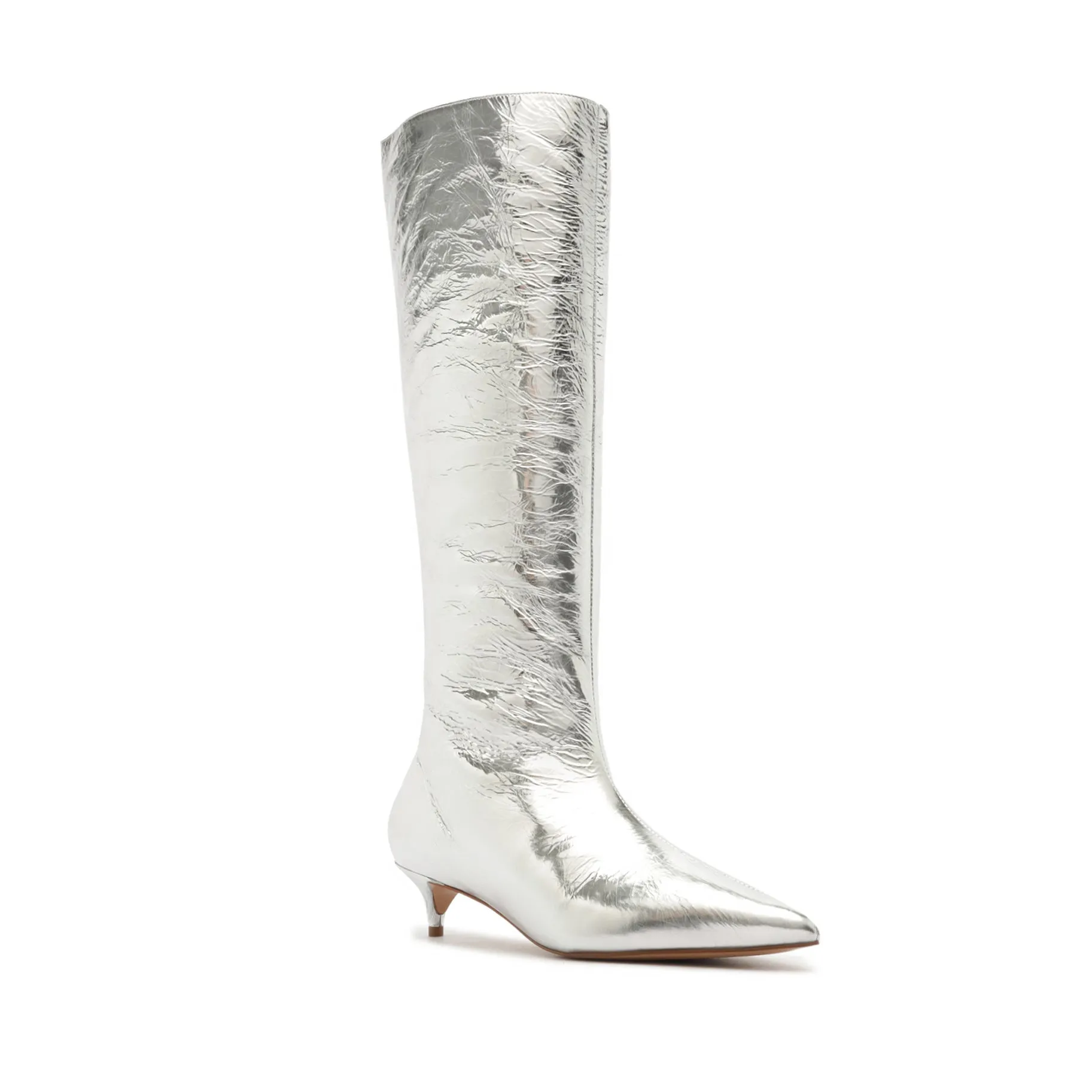 Gail Up Smashed Metallic Leather Boot