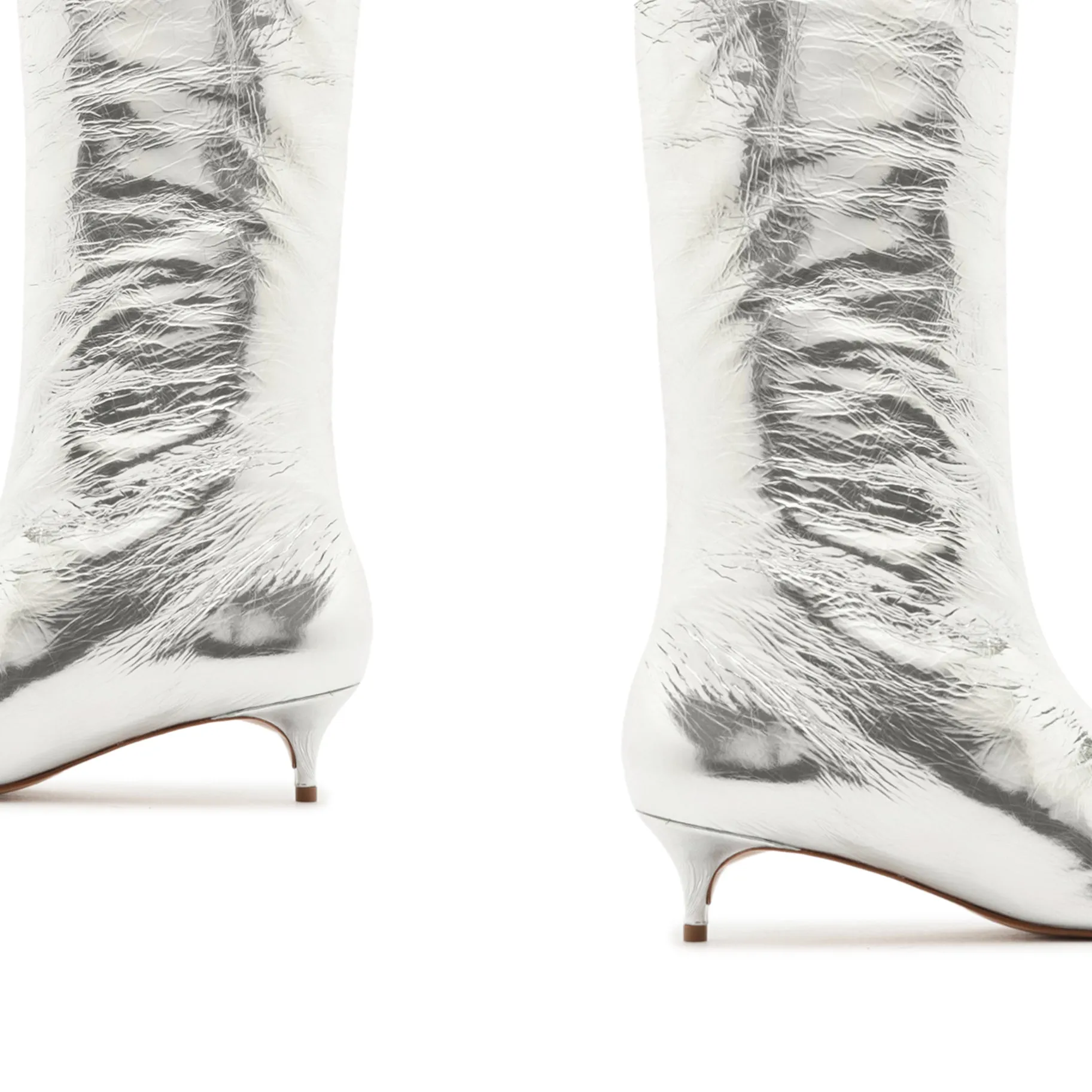 Gail Up Smashed Metallic Leather Boot