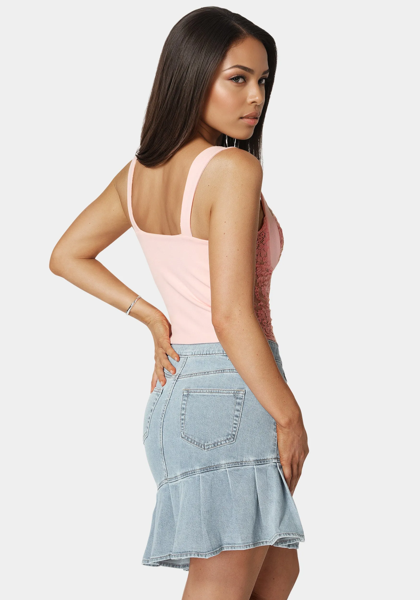 Lace Sweetheart Top
