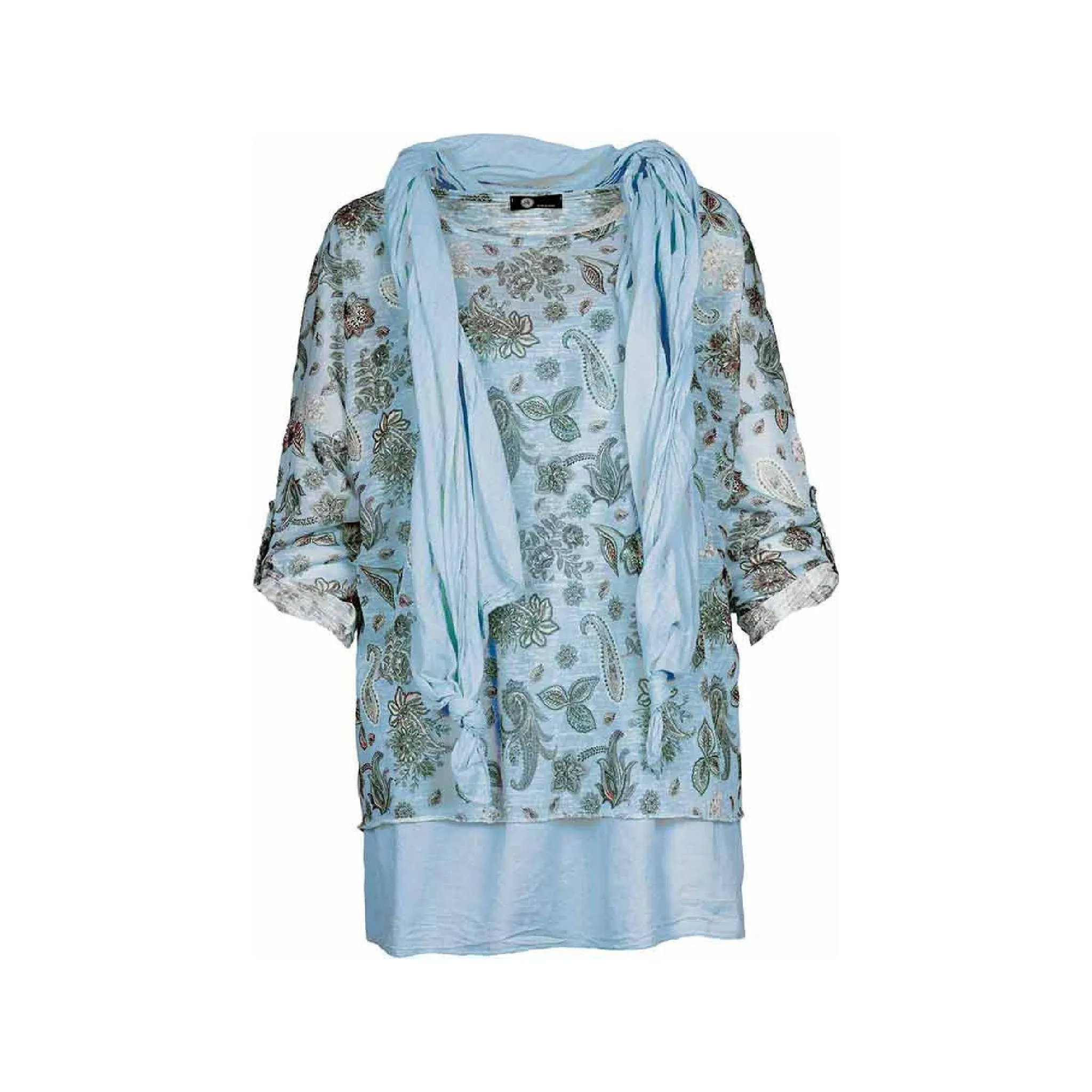 M Made in italy  Women's Knitted 3/4 Tunic