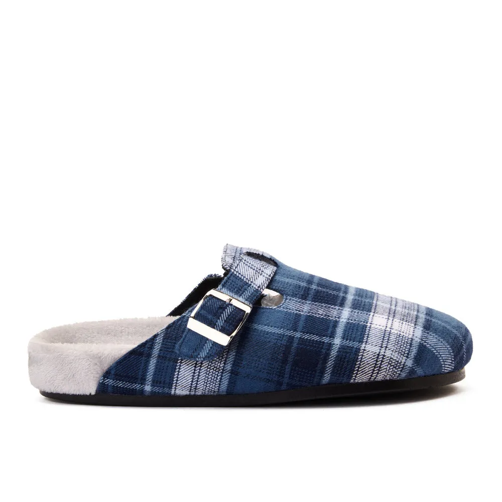 Snuggs Clogs Dark Blue X Light Grey Checkered
