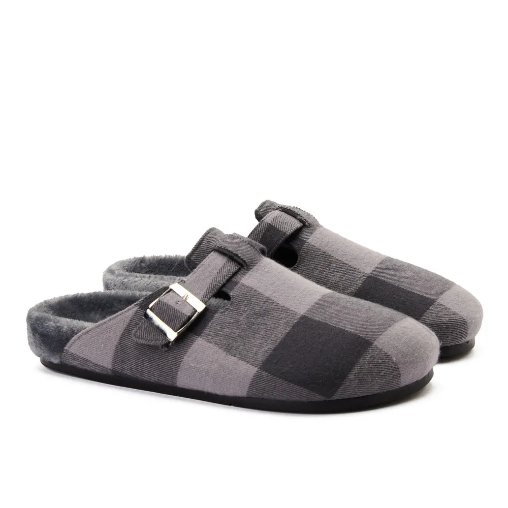 Snuggs Clogs Dark Grey x Light Grey Checkered