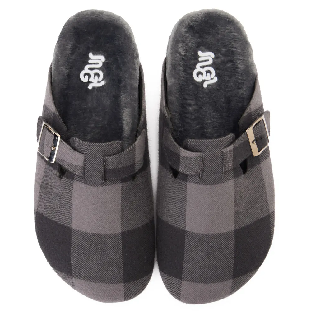 Snuggs Clogs Dark Grey x Light Grey Checkered